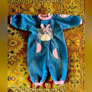 Vintage Love spun jean romper